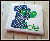 Lil' Green Airplane Birthday Shirt