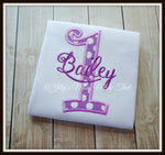 Purple Polka Dot Birthday Shirt