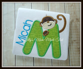 Monkey Initial Shirt