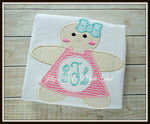 Gingerbread Girl Monogram - Pink