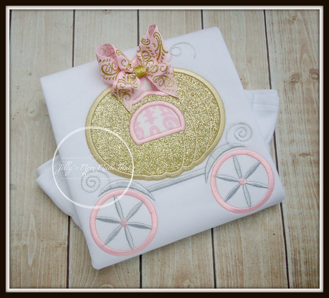 Princess Carriage - Pink/Gold