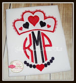 Queen of Hearts Monogram Shirt